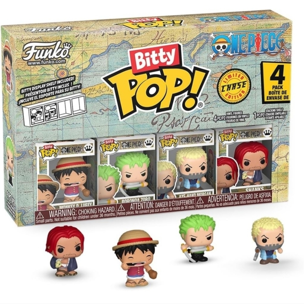Funko Bitty Pop! One Piece Monkey D. Luffy  Roronoa Zoro Axe Hand Morgan Anime